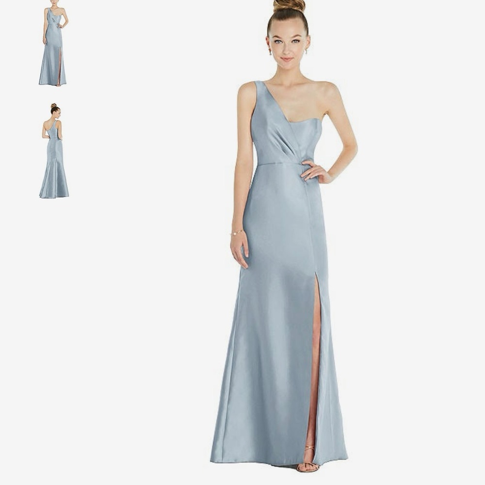 Dessy Alfred Sung One Shoulder Dress